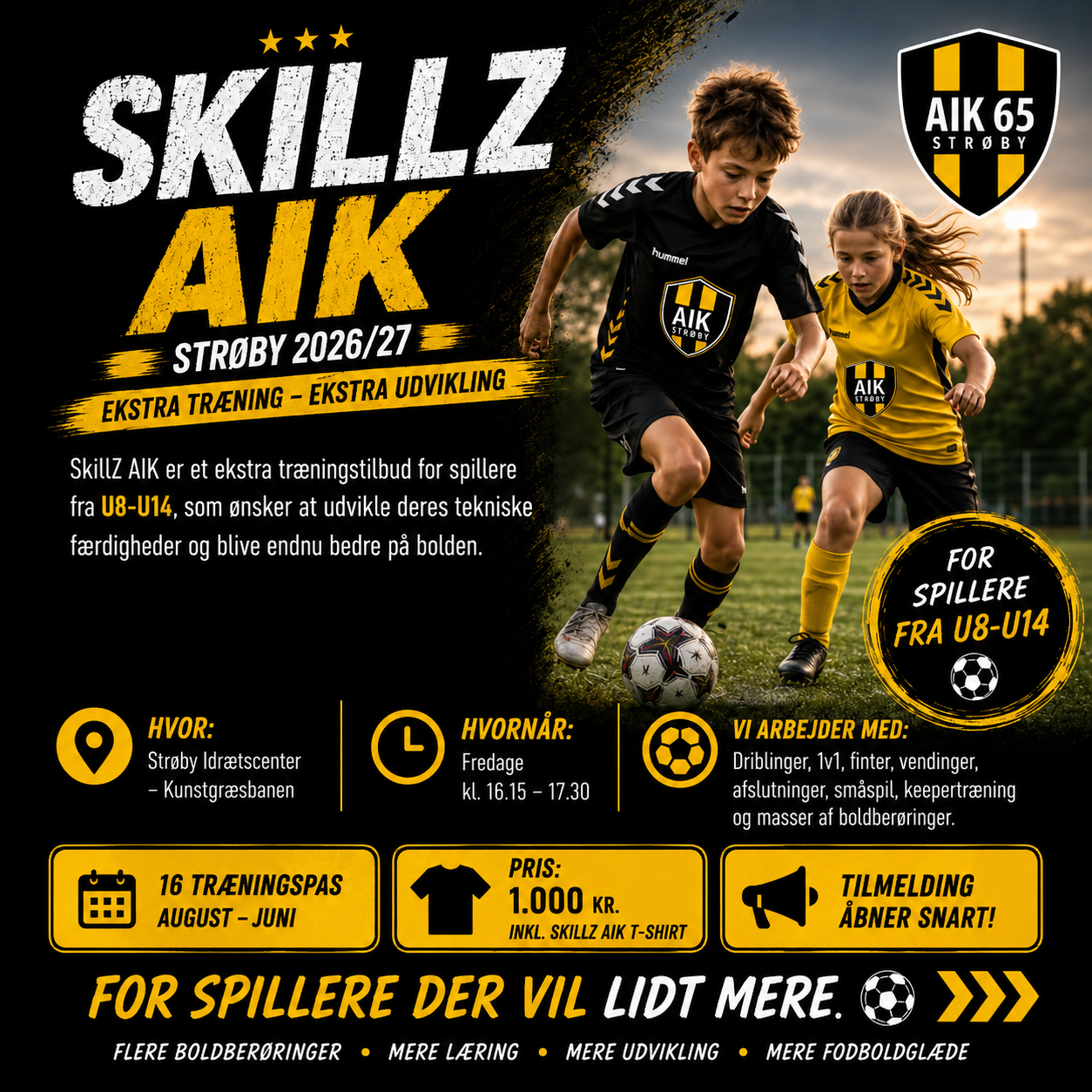 AIK 65 Strøby Fodbold I Fællesskab, respekt, glæde og udvikling I Hold for børn, unge og senior